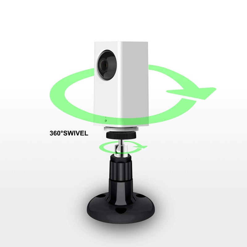 FastSnail Wall Mount Compatible with Wyze Cam Pan & Wyze Cam V3/Ring Camera, Adjustable Indoor Outdoor Mount for Wyze Cam Pan, Wyze Cam Outdoor, Wyze Cam V3/ArloPro/2/3/4/5//Ultra/Ultra 2 Pack Black - Image 5